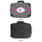 Houndstooth w/Pink Accent 18" Laptop Briefcase - APPROVAL
