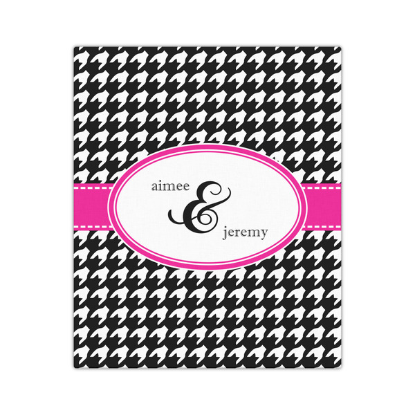 Houndstooth w/Pink Accent 20x24 - Canvas Print - Front View