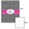 Houndstooth w/Pink Accent 20x24 - Matte Poster - Front & Back
