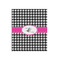 Houndstooth w/Pink Accent 20x24 - Matte Poster - Front View