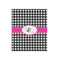 Houndstooth w/Pink Accent Poster - Matte - 20x24 (Personalized)