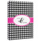 Houndstooth w/Pink Accent Canvas Print - 20x30 (Personalized)