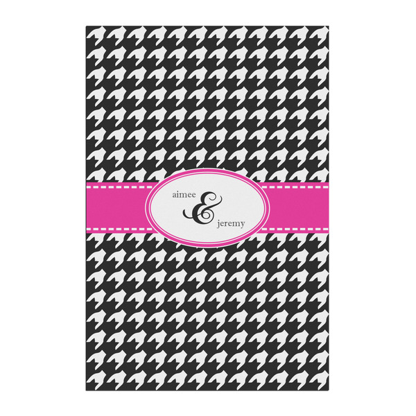 Custom Houndstooth w/Pink Accent Posters - Matte - 20x30 (Personalized)