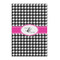 Houndstooth w/Pink Accent Posters - Matte - 20x30 (Personalized)