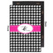 Houndstooth w/Pink Accent 20x30 Wood Print - Front & Back View