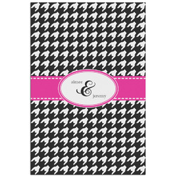 Houndstooth w/Pink Accent Poster - Matte - 24x36 (Personalized)