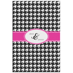 Houndstooth w/Pink Accent Poster - Matte - 24x36 (Personalized)