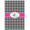 Houndstooth w/Pink Accent Poster - Matte - 24x36 (Personalized)