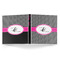 Houndstooth w/Pink Accent 3-Ring Binder Approval- 1in