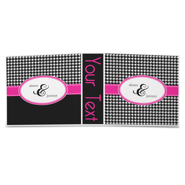 Houndstooth w/Pink Accent 3-Ring Binder Approval- 3in