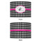 Houndstooth w/Pink Accent 8" Drum Lampshade - APPROVAL (Fabric)