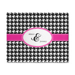 Houndstooth w/Pink Accent 8' x 10' Patio Rug (Personalized)