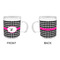 Houndstooth w/Pink Accent Acrylic Kids Mug (Personalized) - APPROVAL