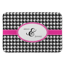Houndstooth w/Pink Accent Anti-Fatigue Kitchen Mat (Personalized)