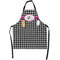 Houndstooth w/Pink Accent Apron With Pockets w/ Couple's Names