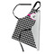 Houndstooth w/Pink Accent Apron - Folded