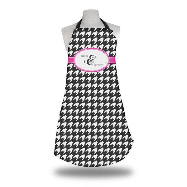 Houndstooth w/Pink Accent Apron on Mannequin