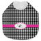 Houndstooth w/Pink Accent Baby Bib - AFT closed