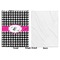 Houndstooth w/Pink Accent Baby Blanket (Single Side - Printed Front, White Back)