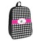 Houndstooth w/Pink Accent Kids Backpack (Personalized)