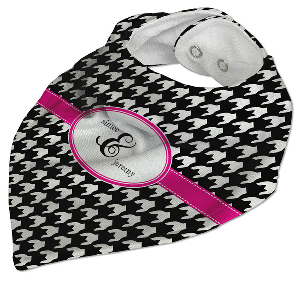 Houndstooth w/Pink Accent Bandana Closed