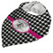 Houndstooth w/Pink Accent Bandana Closed