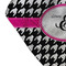 Houndstooth w/Pink Accent Bandana Detail