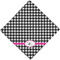 Houndstooth w/Pink Accent Bandana - Full View