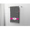 Houndstooth w/Pink Accent Bath Towel - LIFESTYLE