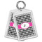 Houndstooth w/Pink Accent Bling Keychain - MAIN
