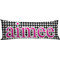 Houndstooth w/Pink Accent Custom Body Pillow
