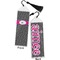 Houndstooth w/Pink Accent Bookmark with tassel - Front and Back