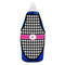 Houndstooth w/Pink Accent Bottle Apron - Soap - FRONT