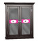 Houndstooth w/Pink Accent Cabinet Decal - Small (Personalized)
