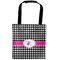 Houndstooth w/Pink Accent Car Bag - Main