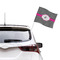 Houndstooth w/Pink Accent Car Flag - Large - LIFESTYLE