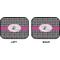 Houndstooth w/Pink Accent Car Floor Mats (Back Seat) (Approval)