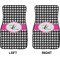 Houndstooth w/Pink Accent Car Mat Front - Approval