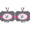 Houndstooth w/Pink Accent Car Ornament - Berlin (Approval)