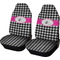 Houndstooth w/Pink Accent Car Seat Covers
