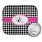 Houndstooth w/Pink Accent Car Sun Shades - FOLDED & UNFOLDED