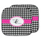 Houndstooth w/Pink Accent Car Sun Shades - MAIN