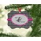 Houndstooth w/Pink Accent Christmas Ornament (On Tree)