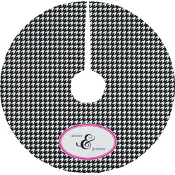Houndstooth w/Pink Accent Tree Skirt (Personalized)