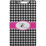 Houndstooth w/Pink Accent Clipboard (Legal Size) (Personalized)