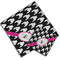 Houndstooth w/Pink Accent Cloth Napkins - Personalized Lunch & Dinner (PARENT MAIN)