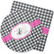 Houndstooth w/Pink Accent Coasters Rubber Back - Main