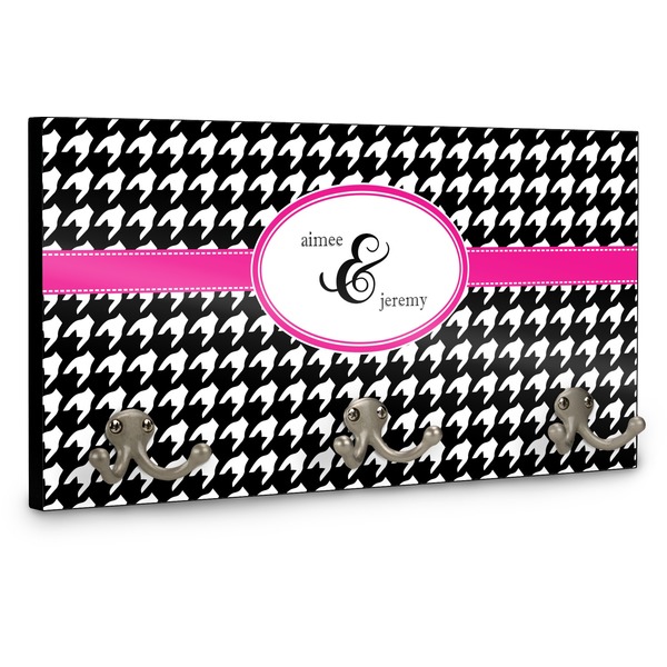 Houndstooth w/Pink Accent Coat Hanger Main