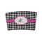 Houndstooth w/Pink Accent Coffee Cup Sleeve - FRONT