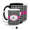 Houndstooth w/Pink Accent Coffee Mugs Main